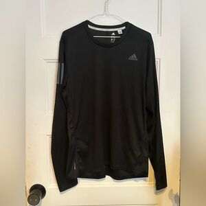 Adidas Men's Black Long Sleeve Tee